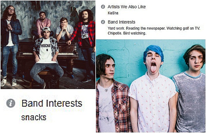 Hilarious band bios that win the internet