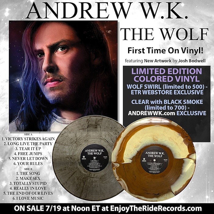 ANDREW W.K. / I GET WET LPレコード Andrew W.K.: I Get Wet Vinyl LP — TurntableLab.com