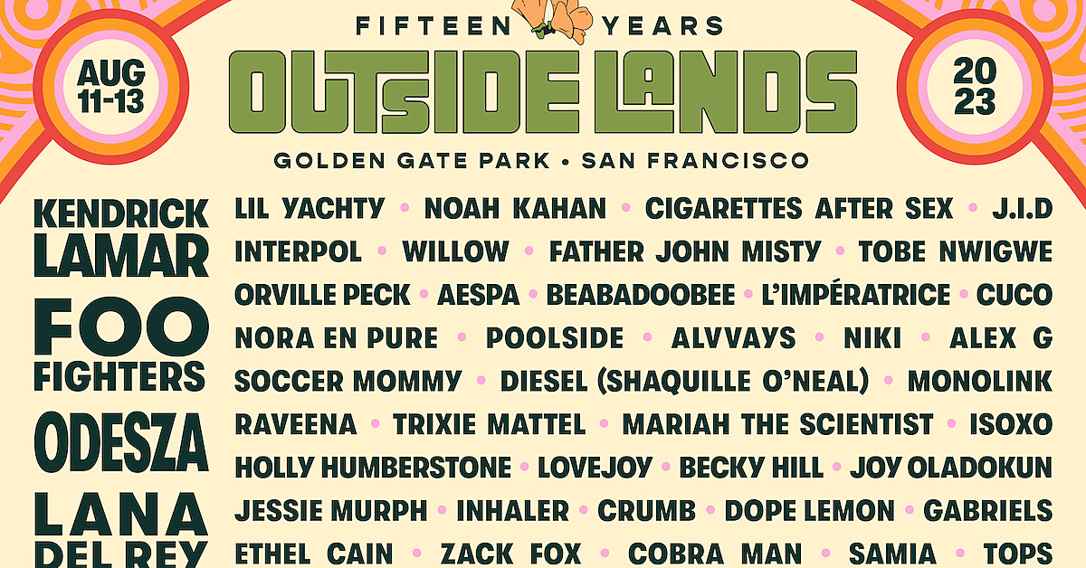 cigarettes after sex outside lands Outside Lands 2023 lineup: Foo Fighters, the 1975, Lana Del Rey