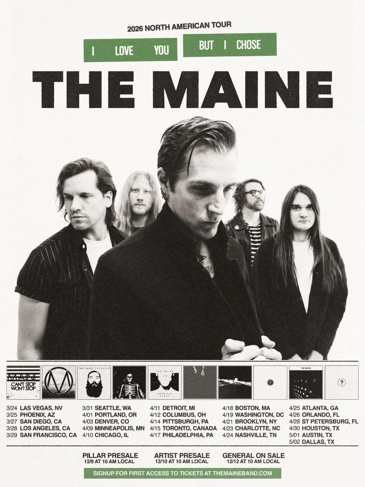 The Maine announce 2026 headline tour