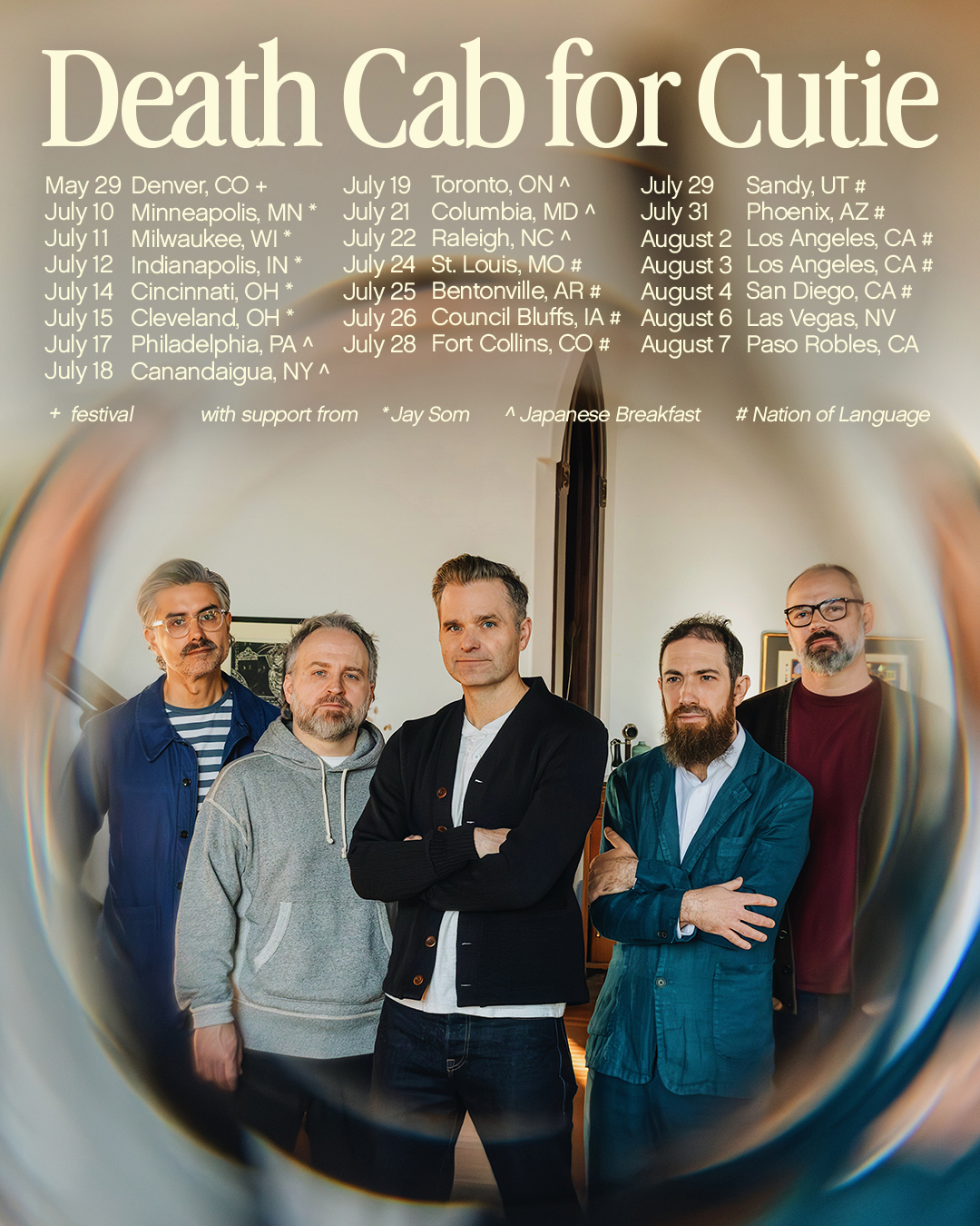 Death Cab for Cutie announce 2026 headline tour