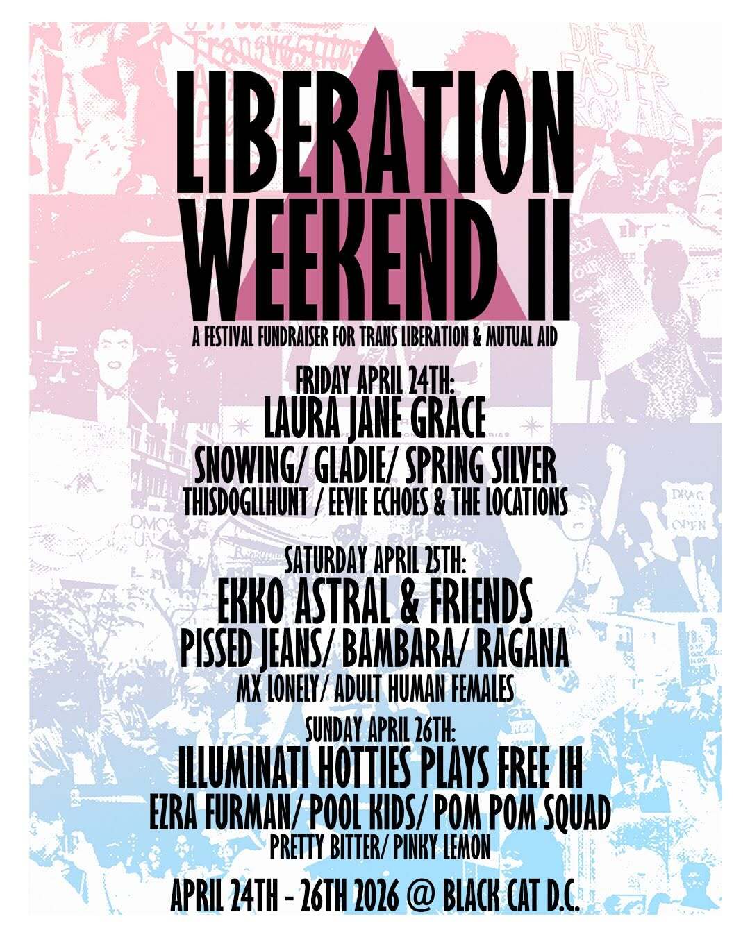 Liberation Weekend announces 2026 lineup