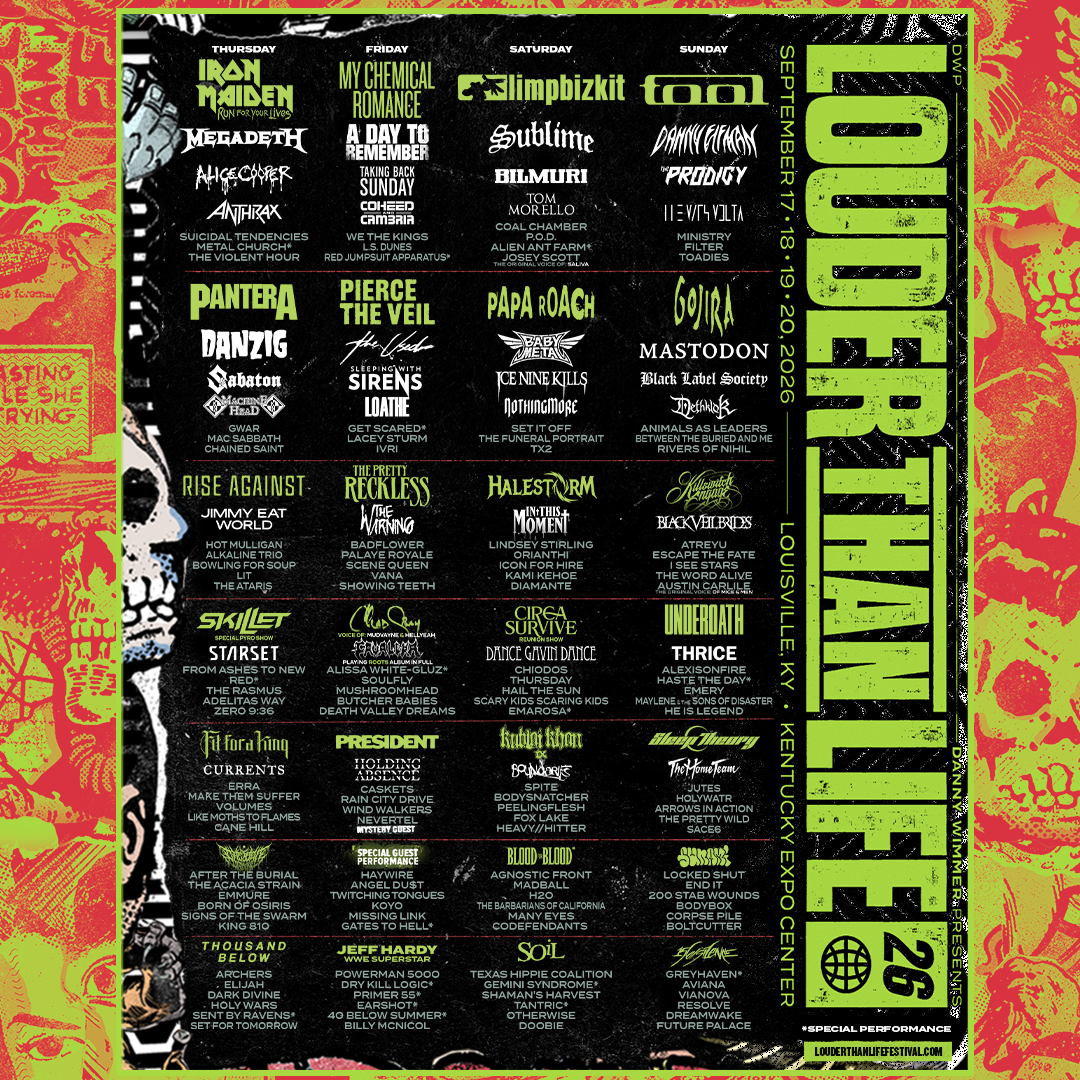 Louder Than Life unveils 2026 lineup Louder Than Life unveils 2026 lineup