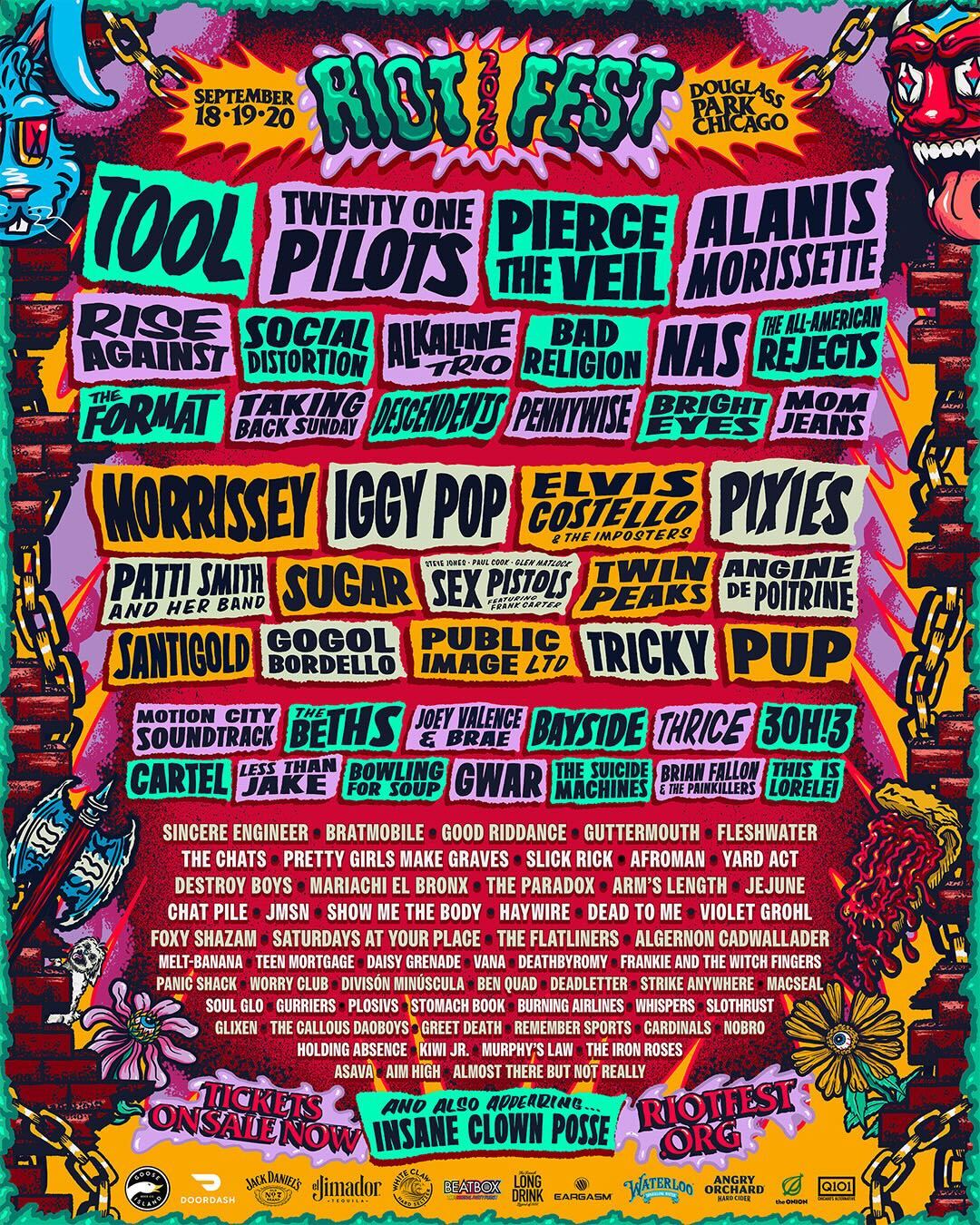 Riot Fest reveals 2026 lineup