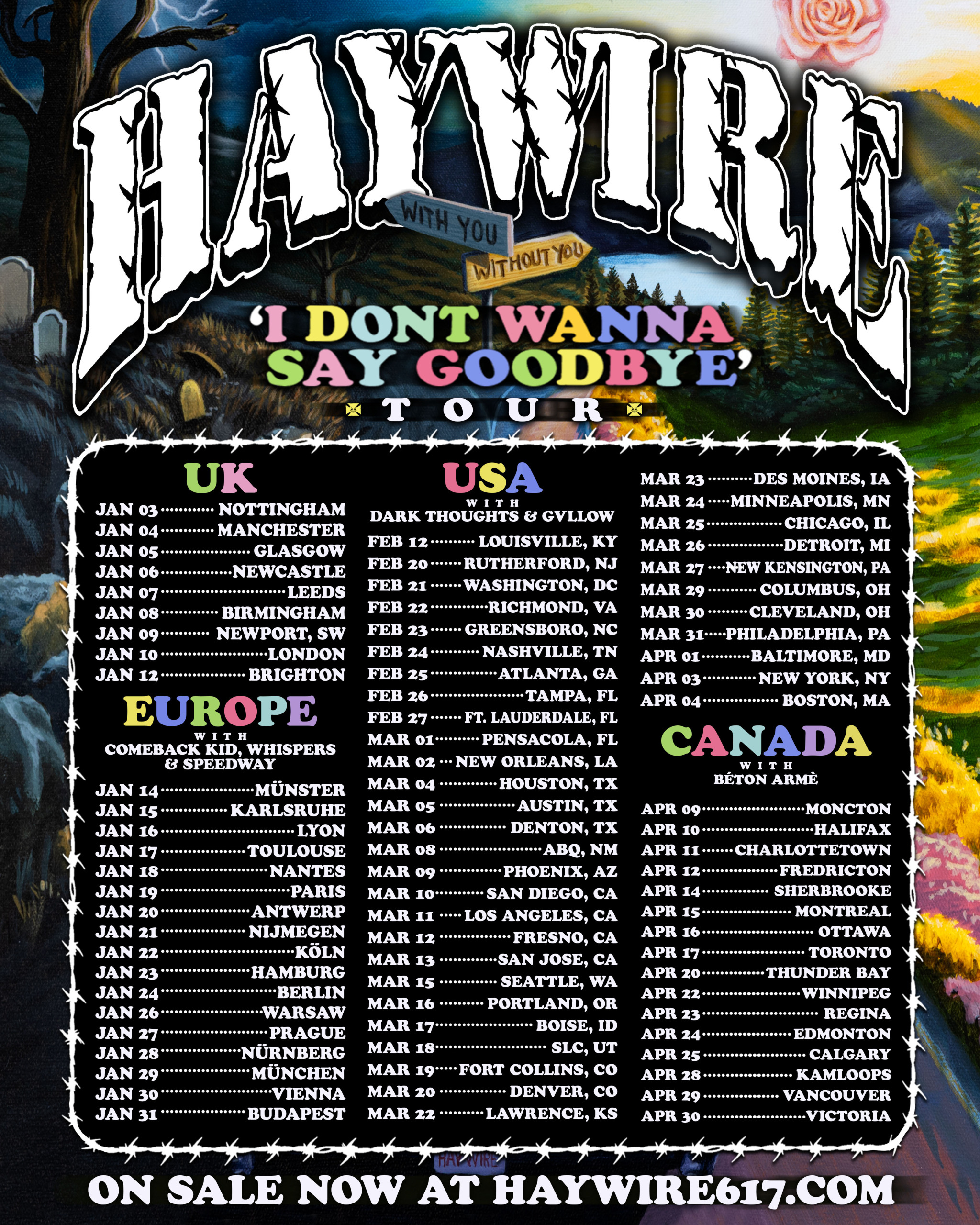 Haywire - IDWSG Tour Admat